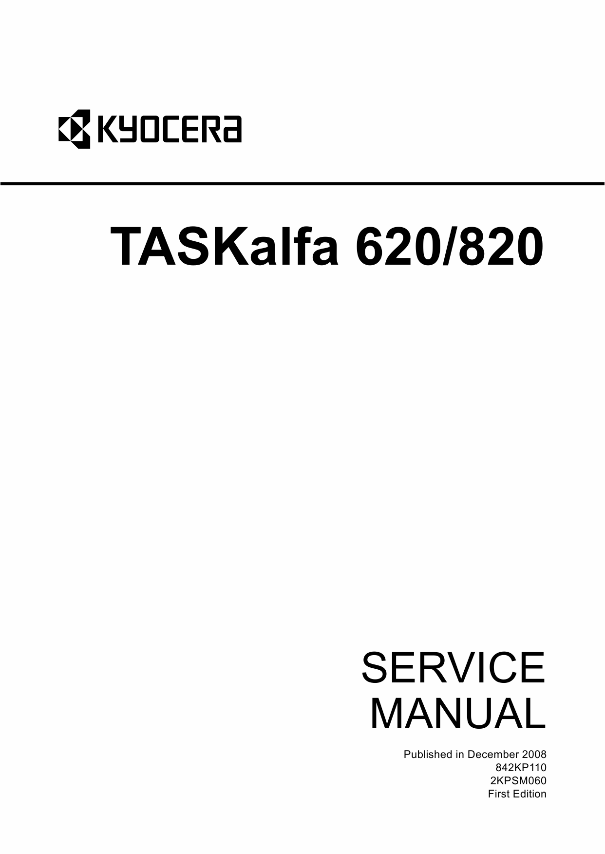 KYOCERA MFP TASKalfa-620 820 Service Manual-1